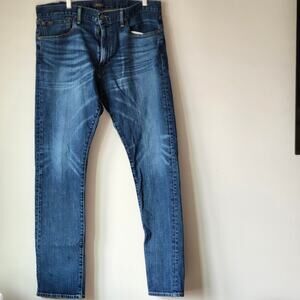 Polo Ralph Lauren Varick Slim Straight Denim Jeans Men's 36/34 Preppy A0053